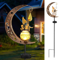 lampes solaires en verre pour jardin féérique décor extérieur