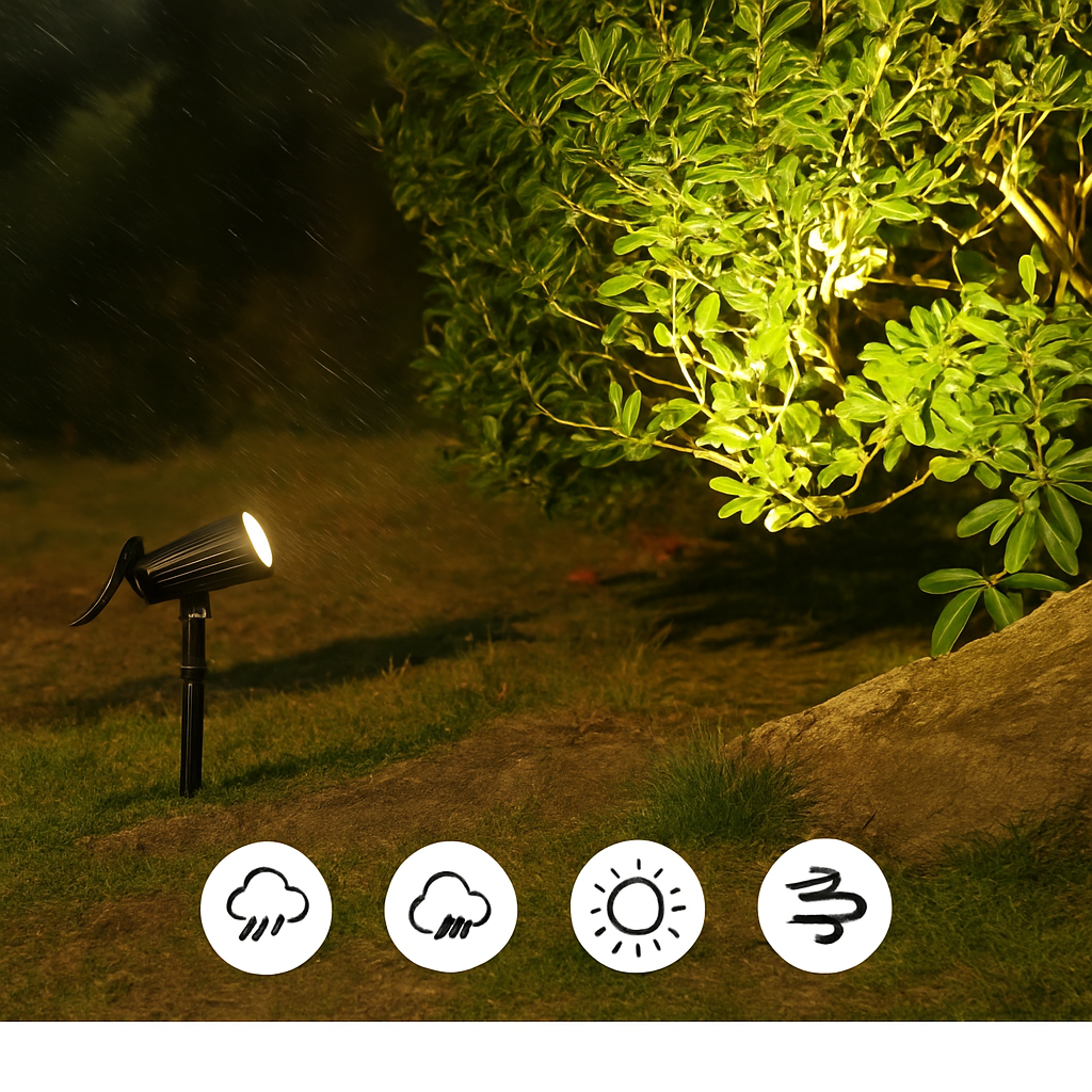lampes solaires extérieures avec détecteur de mouvement et étanchéité - vue 5 sur 8