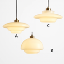 lampes suspendues led modernes art décoratif nordique crème