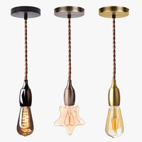 lampes suspendues modernes nordiques edison support vis aluminium décoration maison