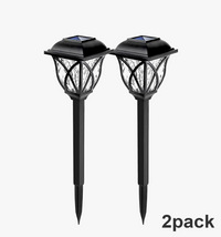 Lampes pic solaires de cour allume les lumières lumineuses de pelouse en plein air LED étanche lumières de voie solaire lumières de chemin de paysage