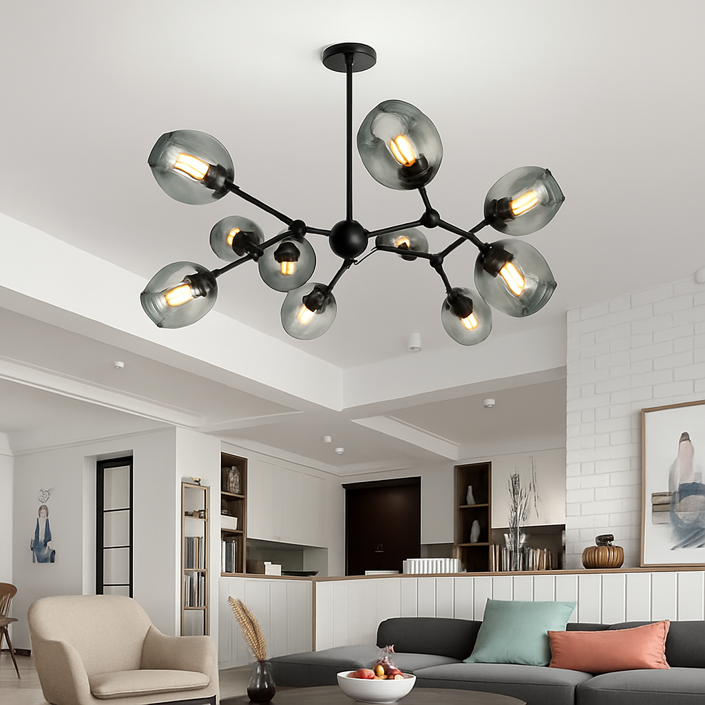 LED lustre éclairage pour la maison Restaurant salle à manger lustres en verre décor à la maison luminaire intérieur - vue 6 sur 12