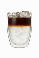 Lot 2 tasses verre double paroi borosilicate isolant