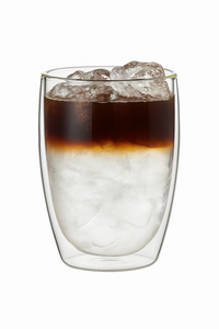 Lot 4 tasses verre double paroi borosilicate isolant