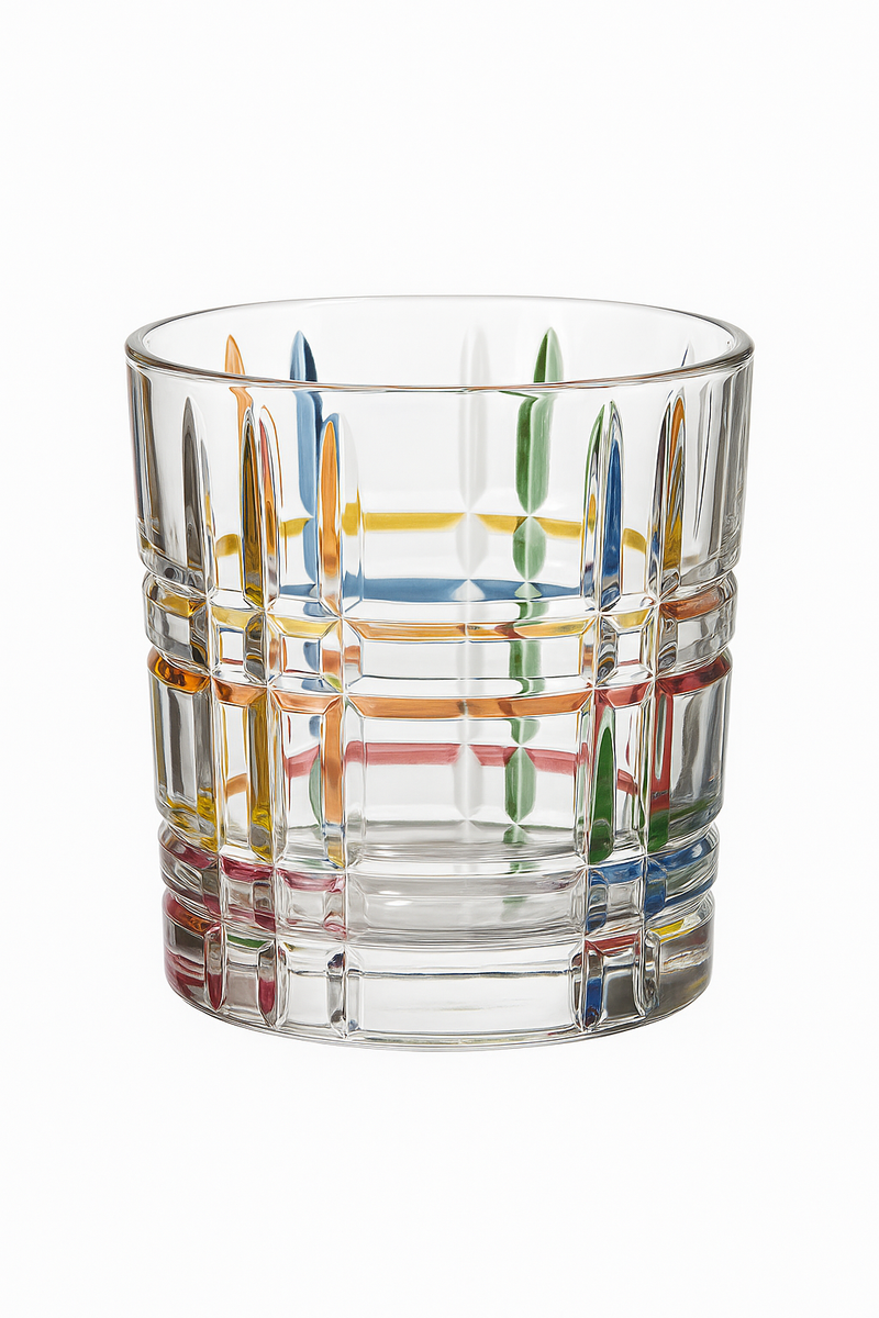 Lot 2 verres cristal design zecchin style gothique
