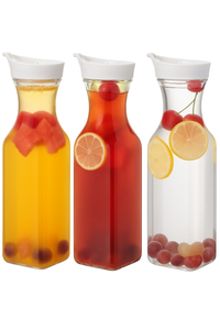 Lot 3 carafes plastique 1 5 l clapet