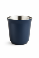 Lot 4 tasses expresso inox double paroi moderne