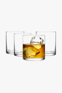 Lot 4 verres whisky fins design moderne 350ml