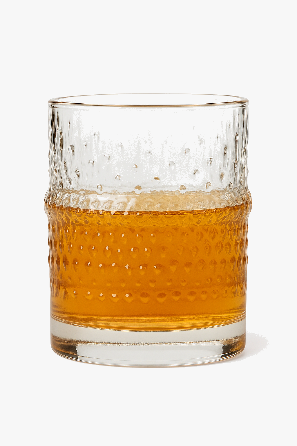 Lot 4 verres whisky relief design moderne épais