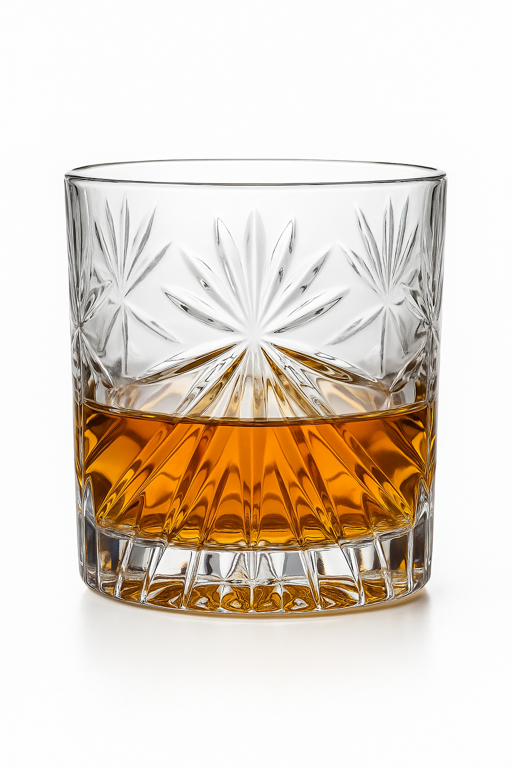 Lot 4 verres whisky style facette résistants - vue 2 sur 2