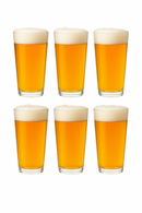 Lot 6 verres design rainuré multi boissons