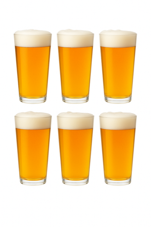Lot 6 verres design rainuré multi boissons