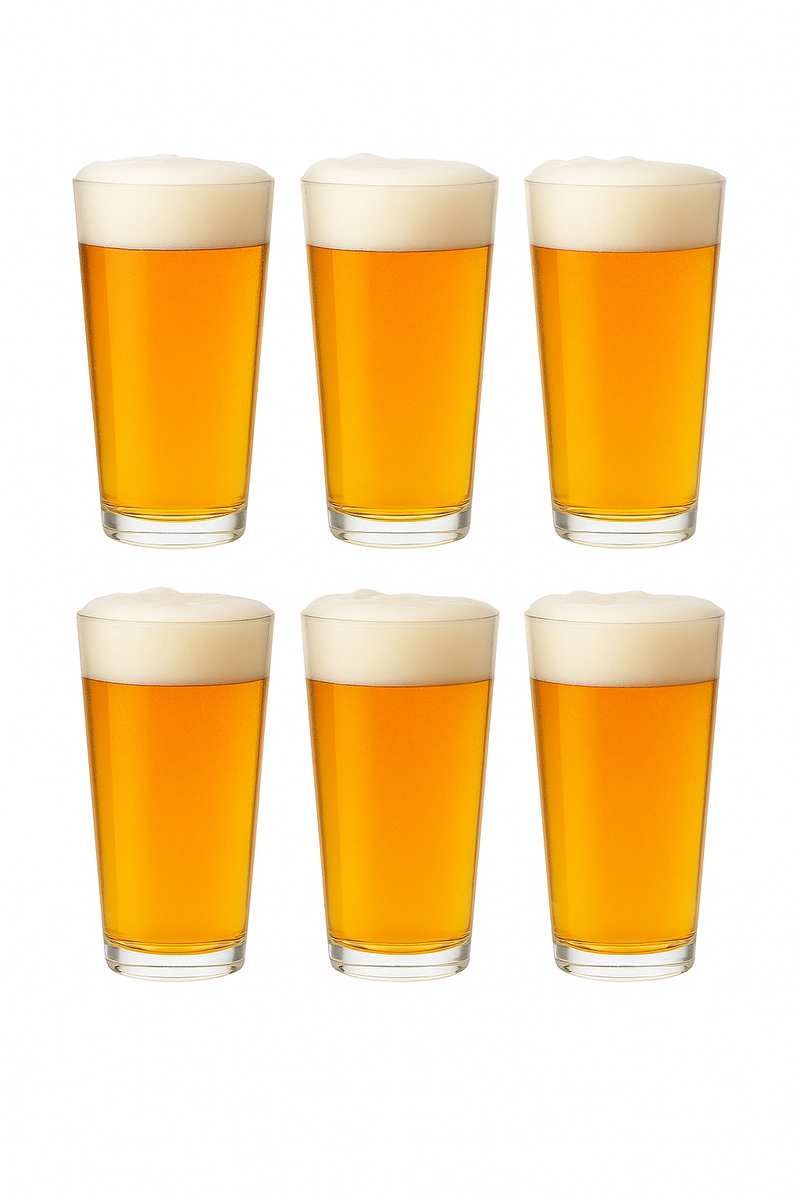 Lot 6 verres design rainuré multi boissons