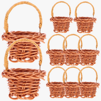 lot de 10 mini paniers tissés pour décorations et petits cadeaux