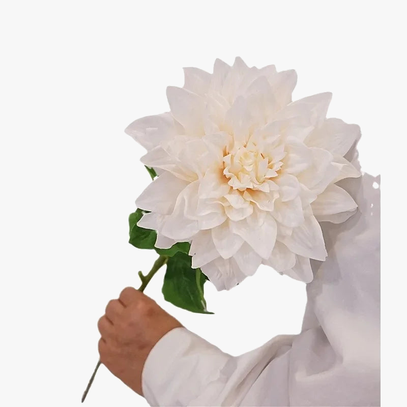 lot de 2 fleurs artificielles dahlias réalistes pour décoration intérieure