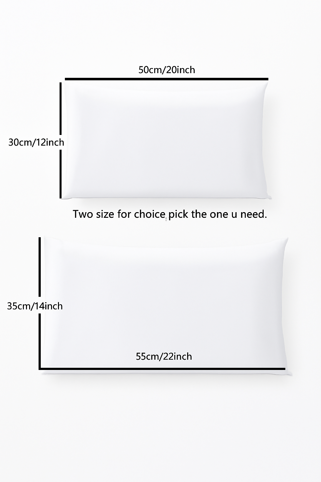 lot de 2 housses de coussin décoratives blanches rectangulaires - vue 7 sur 7