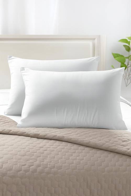 lot de 2 housses de coussin décoratives blanches rectangulaires