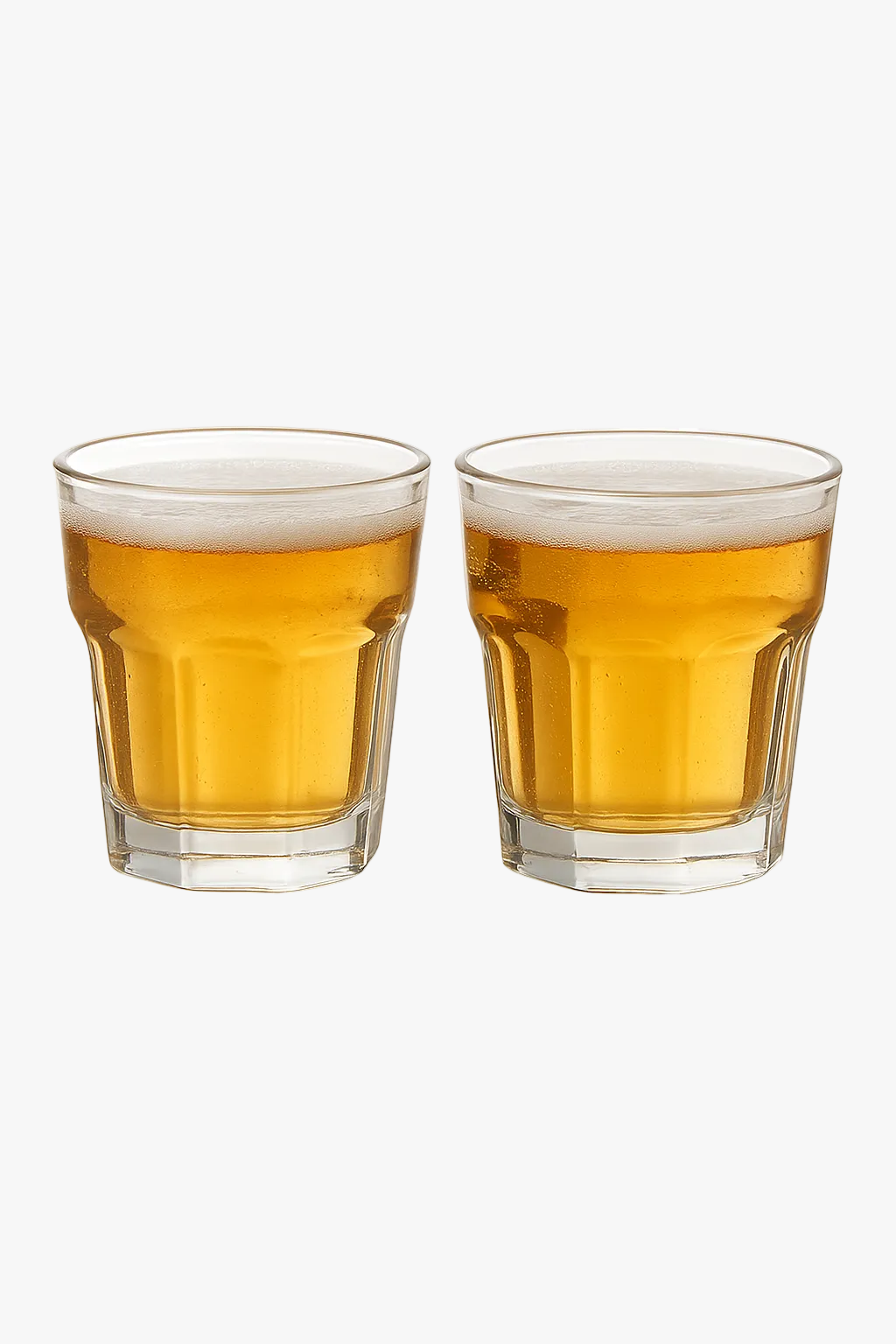 Lot de 2 petits verres cocktail transparents