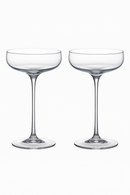 Lot de 2 verres coupe cristal 185 ml