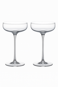 Lot de 2 verres coupe cristal 185 ml