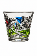 lot de 2 verres cristal gothique zecchin relief