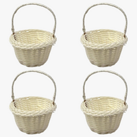 lot de 4 paniers en rotin pour décorations florales élégantes