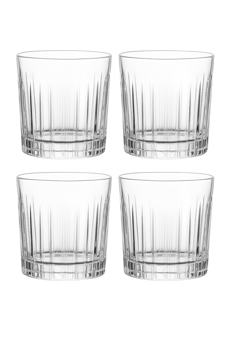 Lot de 4 verres whisky épais old fashioned