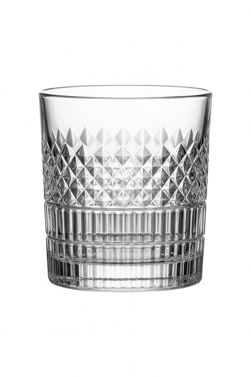 Lot de 4 verres whisky style relief épais - vue 2 sur 2