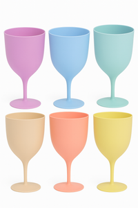Lot de 6 flutes champagne plastique reutilisable fete