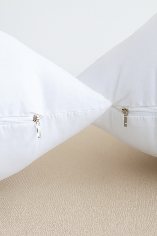 lot de housses de coussin blanches douces confortables 45x45 cm