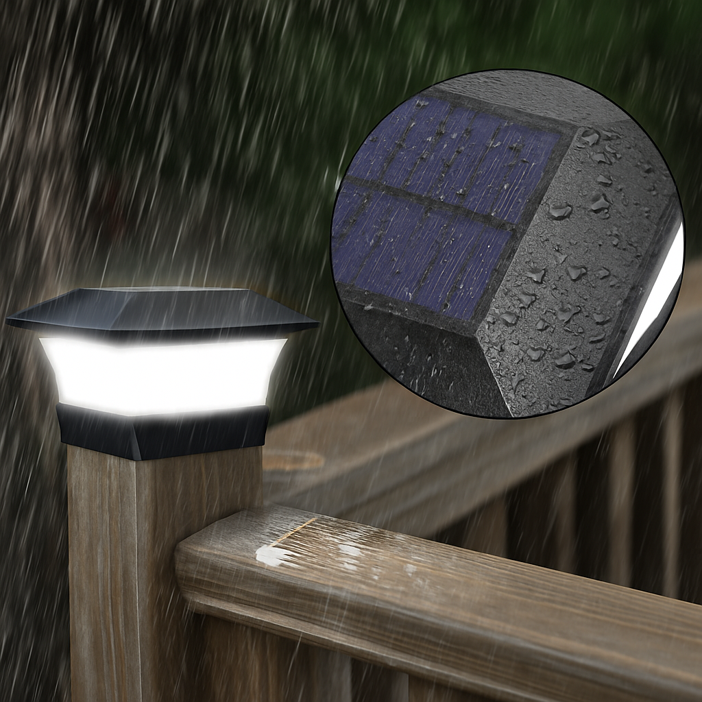 lot de lampes solaires d'extérieur à led étanches pour décoration jardin - vue 4 sur 9