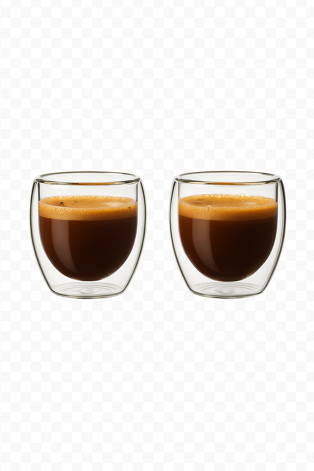 Lot tasses verre borosilicate double paroi isolant