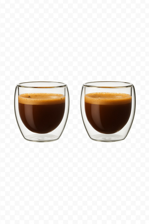 Lot tasses verre borosilicate double paroi isolant