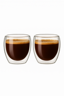 Lot tasses verre double paroi borosilicate thermiques