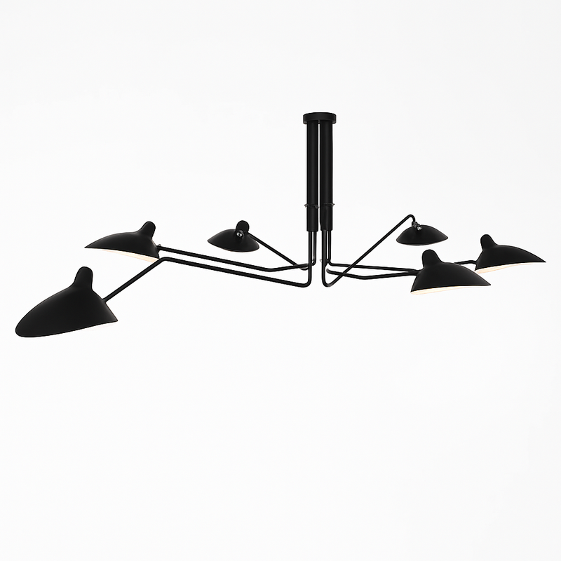 lustre araignée en fer nordique vintage industriel led éclairage