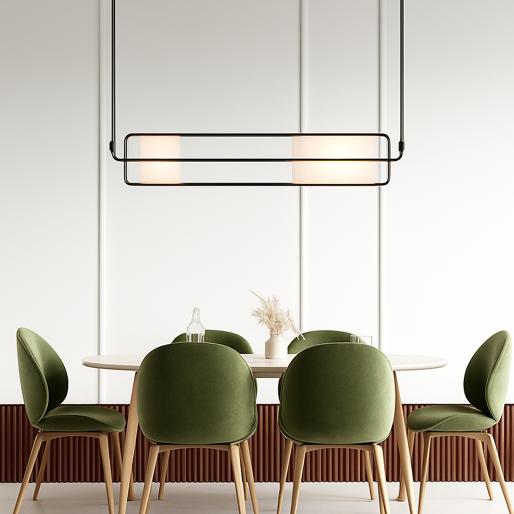 lustre art déco en verre et métal pour intérieur moderne - vue 5 sur 12