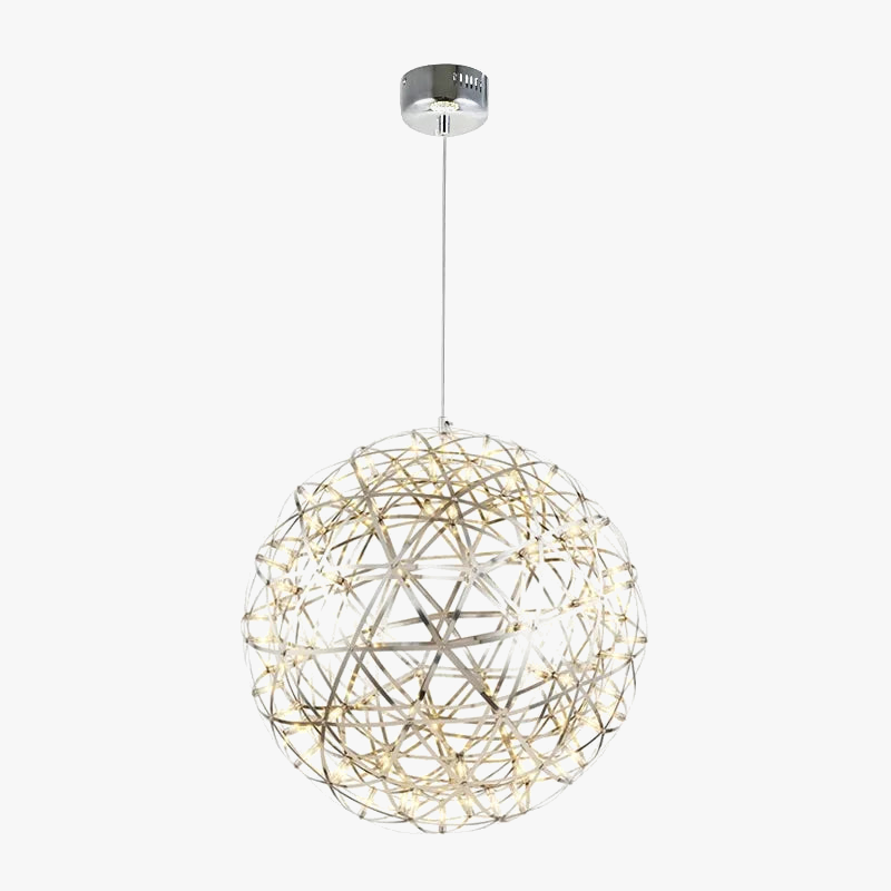 lustre boule d'étincelle led créatif style nordique décoratif étoile