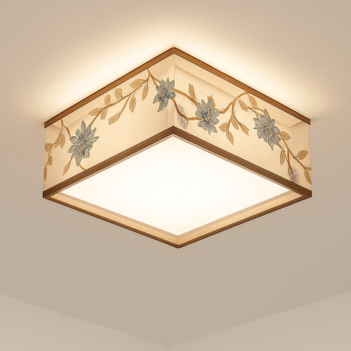 lustre chinois plafonnier chambre ronde Chinoiserie Luminaire Suspendu rétro maison salon étude Luminaire éclairage - vue 12 sur 17