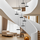 lustre circulaire led moderne nordique design suspendu