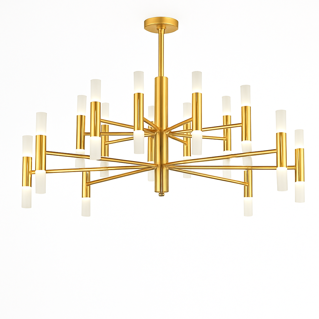 lustre de luxe moderne simple design artistique suspendu - vue 7 sur 12