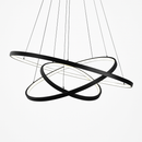 Lustre design anneaux suspendus à LED Deco