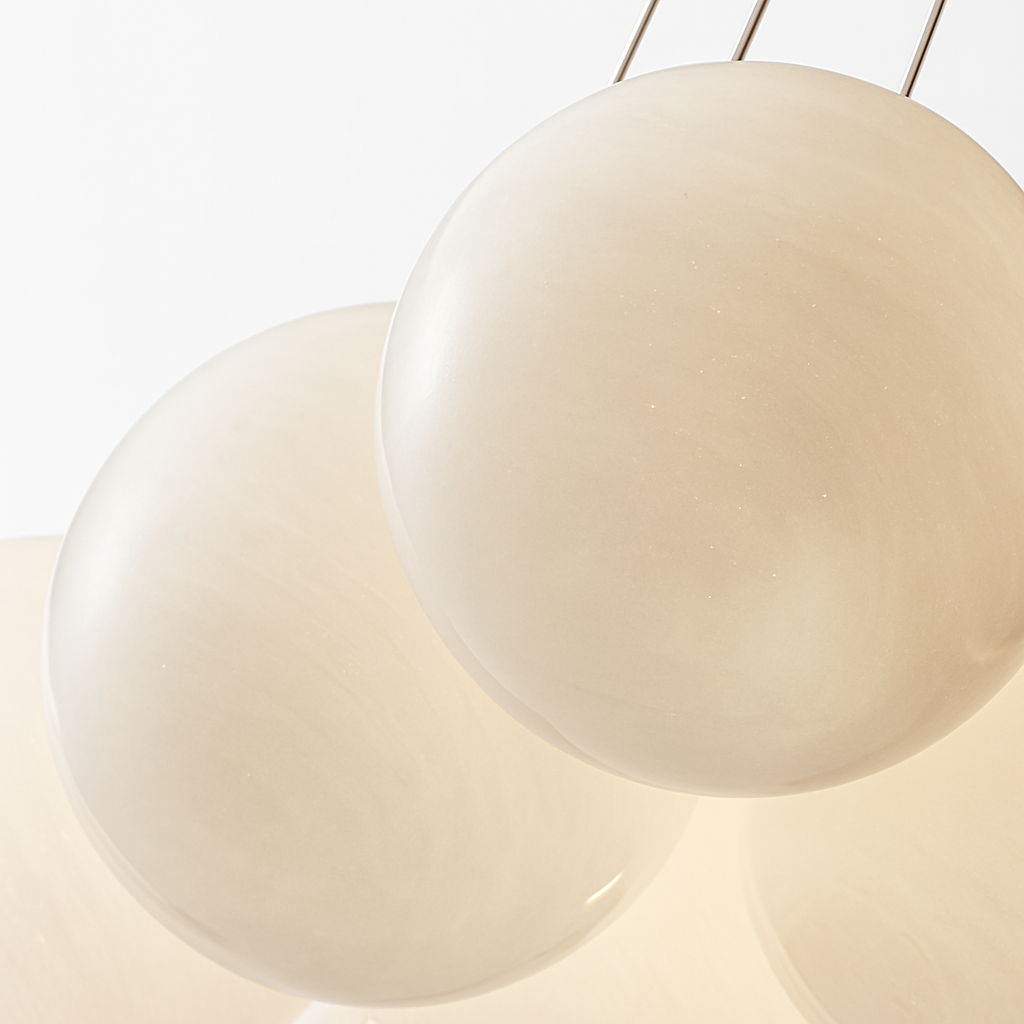 Lustre design LED avec boules - vue 6 sur 9