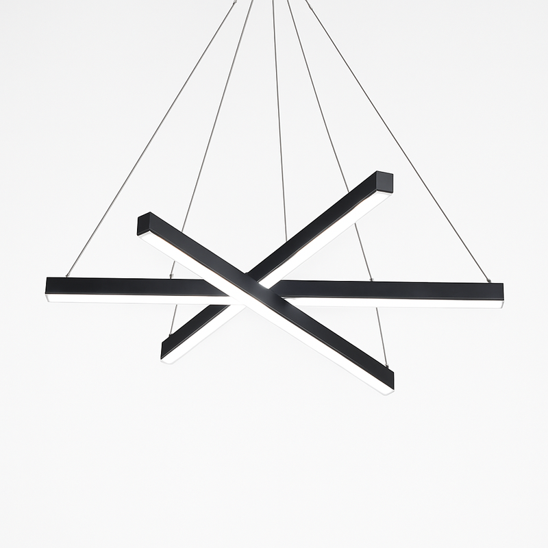 Lustre design LED barrettes lumineuses en métal Zillion