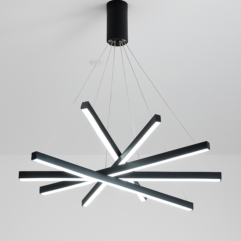 Lustre design LED barrettes lumineuses en métal Zillion
