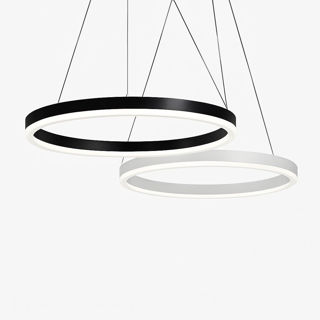 Lustre design LED cercle moderne - vue 4 sur 3