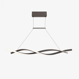 Callan wave-shaped LED design chandelier