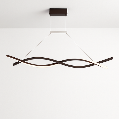 Lustre design LED en forme de vagues Callan