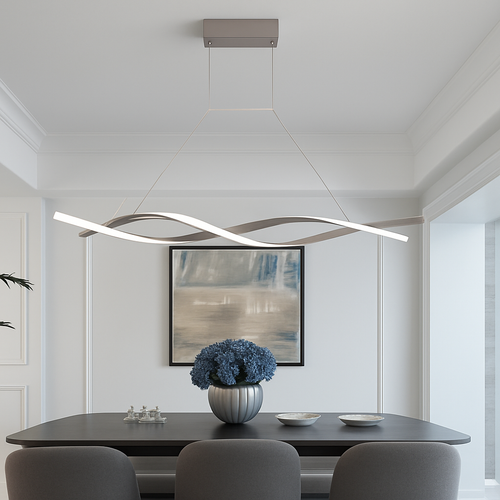 Lustre design LED en forme de vagues Callan