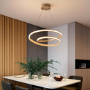 Lustre design à LED en spirale en aluminium Mooskolin