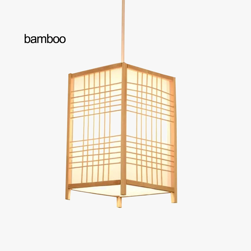 Suspension en bambou nordique moderne